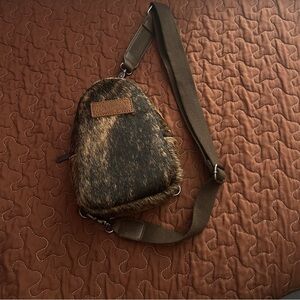 Wrangler Brown Genuine Cowhide Bag